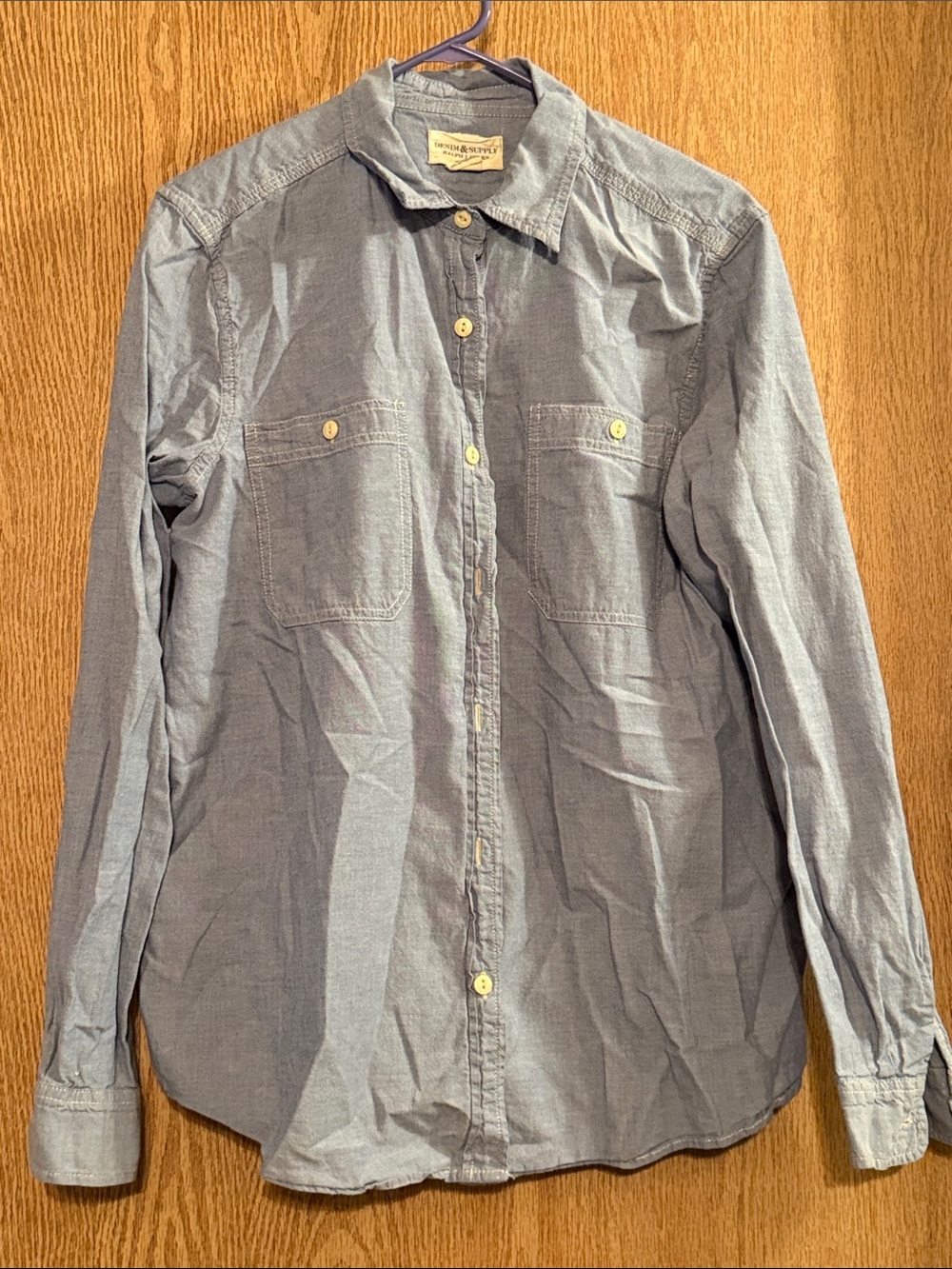 Denim & Supply Ralph Lauren Blue Chambray Button-Down Shirt